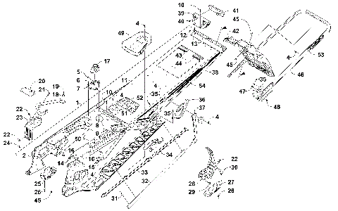 TUNNEL, REAR BUMPER, AND SNOWFLAP ASSEMBLY [103701]