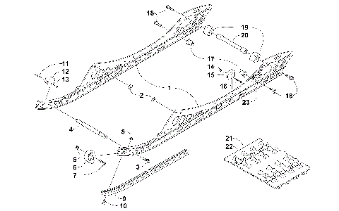 SLIDE RAIL AND TRACK ASSEMBLY [101290]