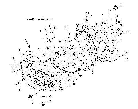 ENGINE, CRANKCASE - A07GP50AA/AB (4999201899920189C07)