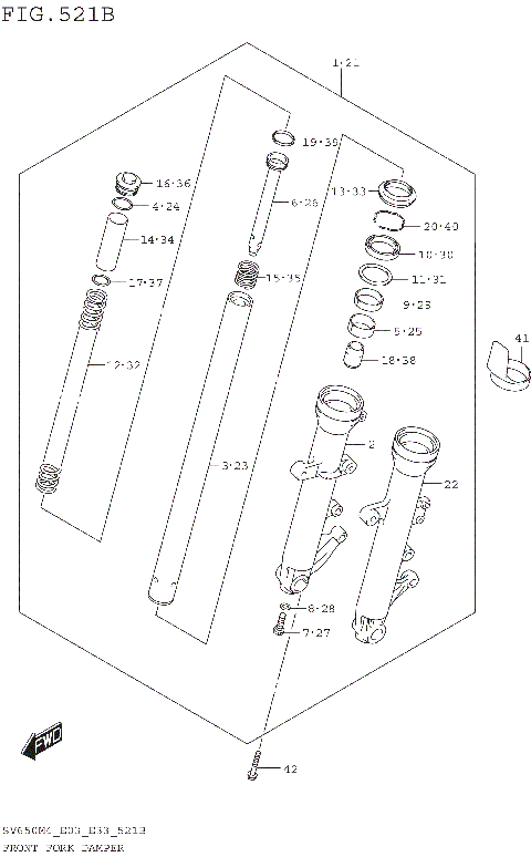 FRONT FORK DAMPER (SV650M4 E33)