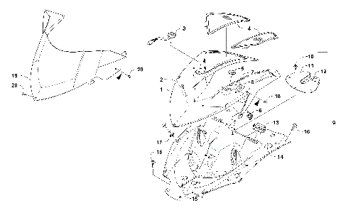POD AND WINDSHIELD ASSEMBLY [99857]