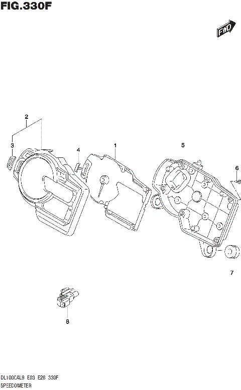 SPEEDOMETER (DL1000AL9 E33)