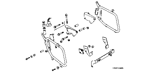 SADDLEBAG, MOUNT BRACKETS