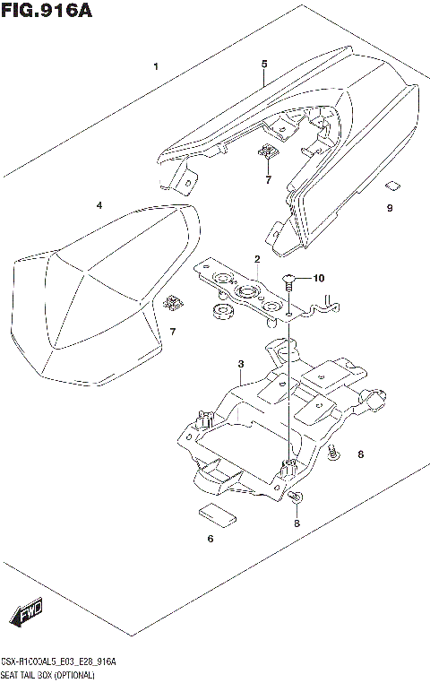 SEAT TAIL BOX (OPTIONAL)