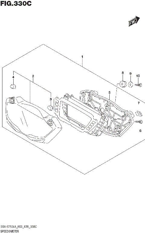 SPEEDOMETER (GSX-S750ZL8 E03)