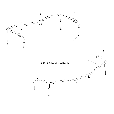 BODY, FRONT AND REAR RACK EXTENDERS - A16SEC57CL (49ATVRACKEXTENDERS57570SP)