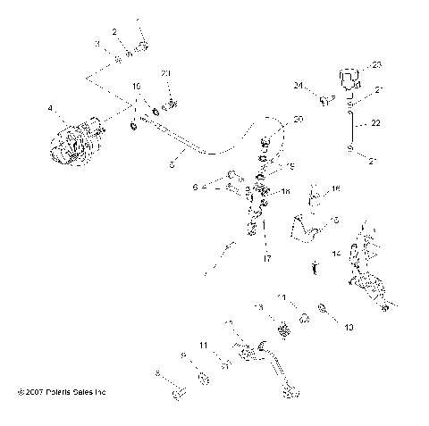 BRAKES, REAR - A08GP52AA (49ATVBRAKERR08OUT525)