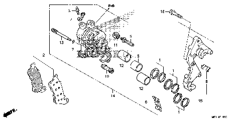 RIGHT FRONT BRAKE CALIPER