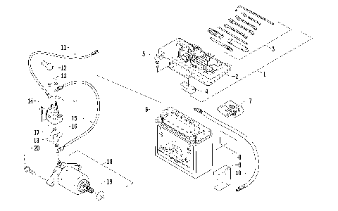 BATTERY AND STARTER ASSEMBLY [93164]
