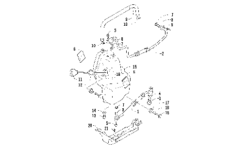 OIL TANK AND HOSE ASSEMBLY [83483]