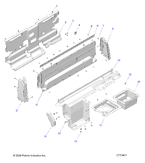 BODY, REAR CLOSEOFF, AND FENDERS - R25RRED4JA (C733461)