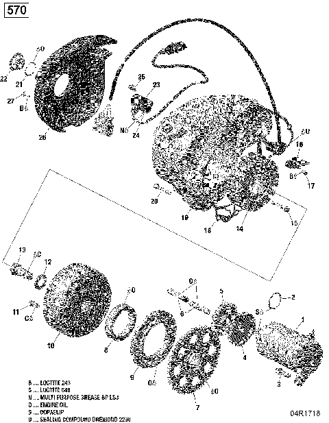 03- Magneto and Electric Starter - 570 EFI (With DPS)