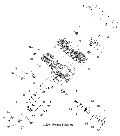 DRIVE TRAIN, MAIN GEARCASE - R14WH76AA/EAC (49RGRGEARCASE1332977)