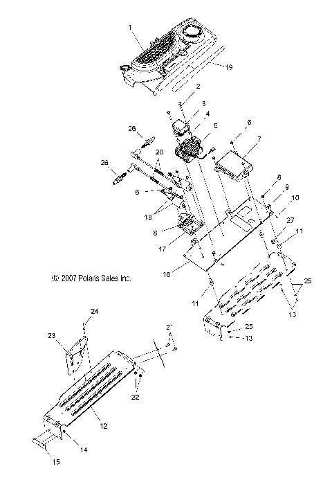 ELECTRICAL, ELECTRICAL PLATE ASM. and CLUTCH GUARD - S08PR6/PS6/PR7/PS7 (49SNOWCLUTCHGUARD08SB)