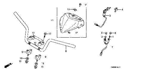 HANDLEBAR (TRX300EX'07-)