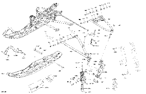 07- Front Suspension And Ski MXZ - 850 E-TEC - Package Blizzard