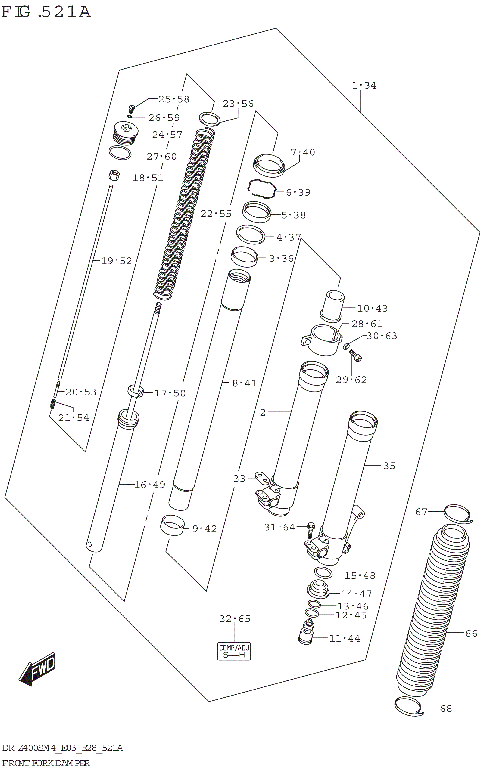 FRONT FORK DAMPER (DR-Z400S)