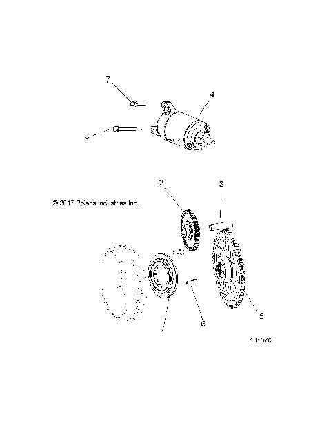 ENGINE, STARTER DRIVE - A18DAE57B2 (101370)