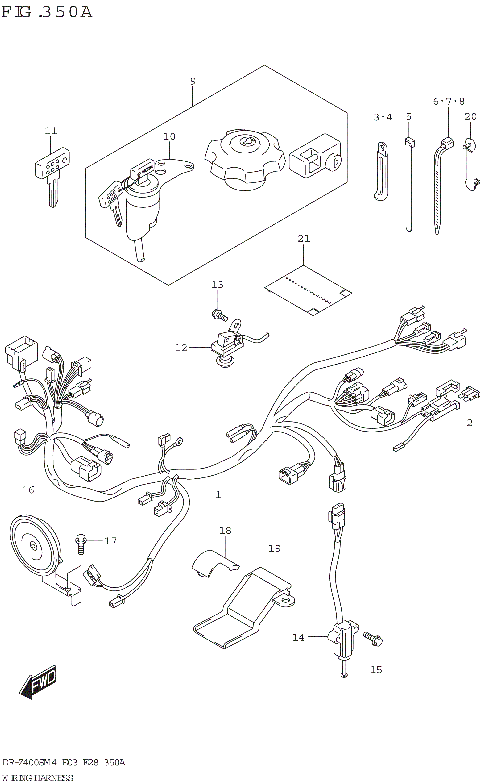 WIRING HARNESS (DR-Z400S:(E03 E28))