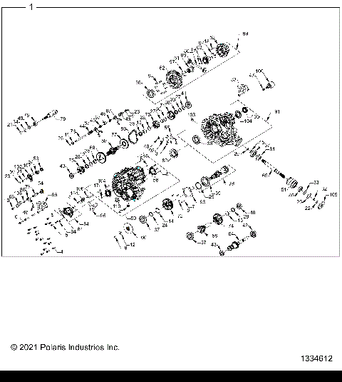 DRIVE TRAIN, MAIN GEARCASE - R24MAA57F1/MASC1/F1/C9/F9/CK (1334612)