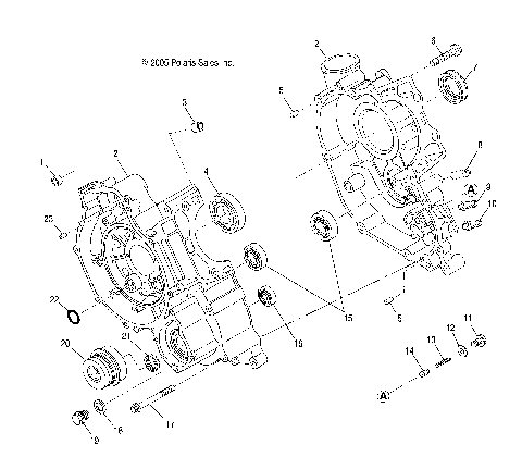ENGINE, CRANKCASE - R07RB50AA/RH50AA (4999203249920324D09)