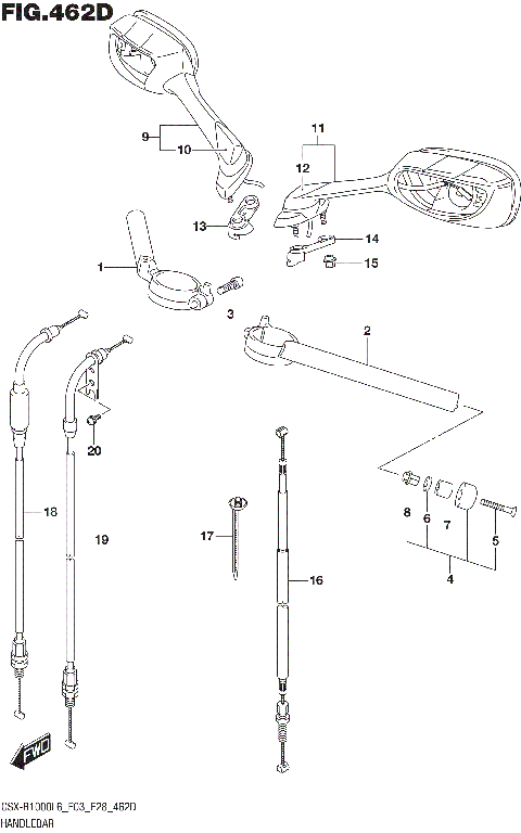 HANDLEBAR (GSX-R1000AL6 E28)