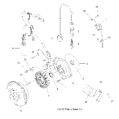 ELECTRICAL, IGNITION SYSTEM - A14MH46AA/AH/MS46AA (49ATVMAGNETO12SP400)