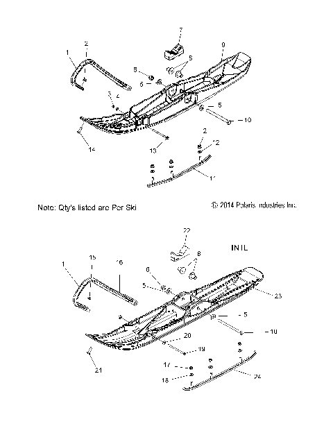 STEERING, SKI ASM. - S15DR8PS/PEL ALL OPTIONS (49SNOWSKIASM15SBPROX)