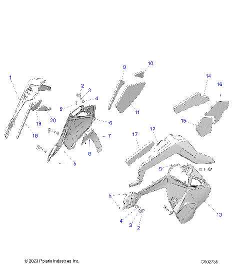 BODY, SIDE PANELS - S25AJE6RSN/6RSP (C602735)