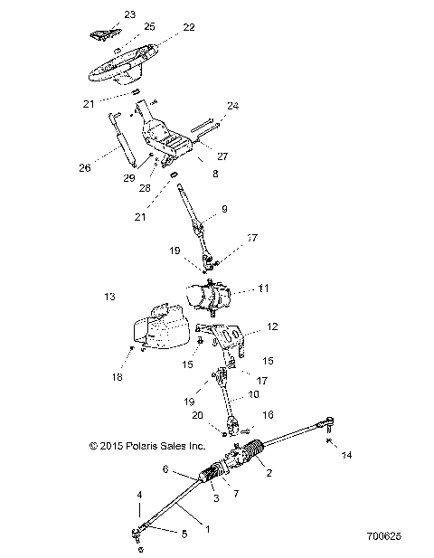 STEERING, STEERING ASM. - Z16VDE99AF/AM/LM/AS/M99AM (700625)