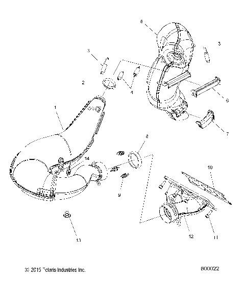 ENGINE, EXHAUST - S16CS6GSL/GEL (600022)