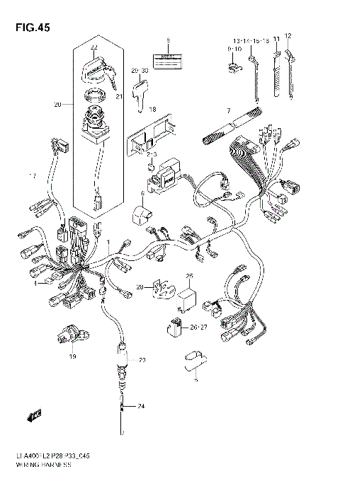 WIRING HARNESS (LT-A400FZ E33)