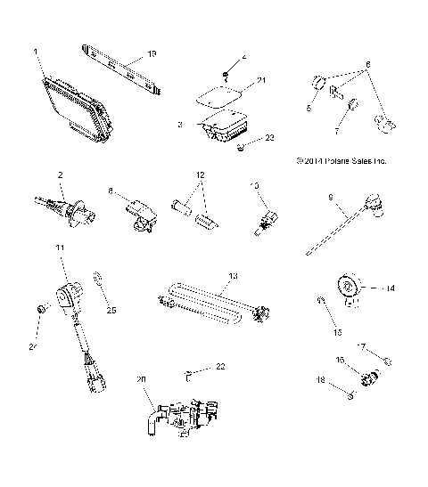 ELECTRICAL, SWITCHES, SENSORS, ECU and CONTROL MODULES - A16SXE85AS/AM/AB/A85A1/A2/A9 (49ATVSWITCHES15850SP)