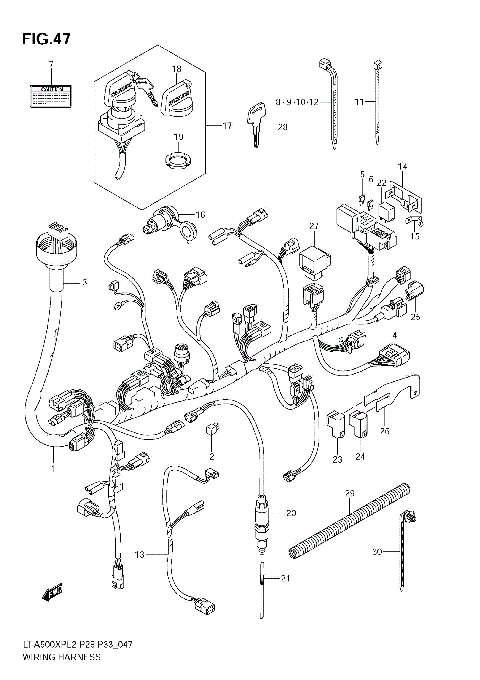 WIRING HARNESS (LT-A500XPL2 E33)