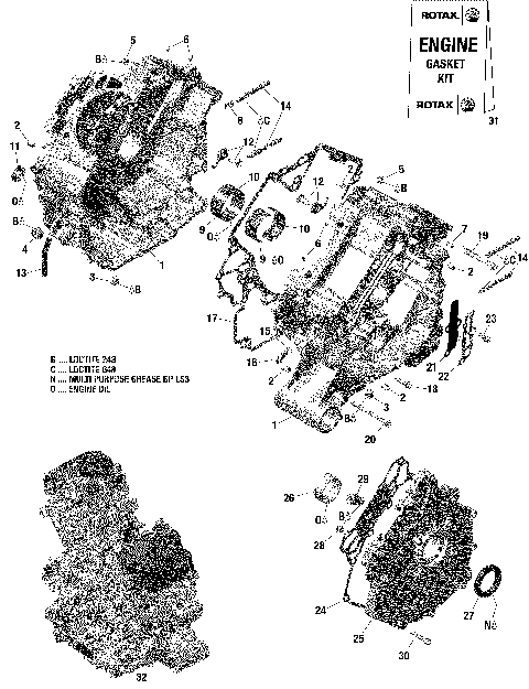 01- Crankcase -  1010R