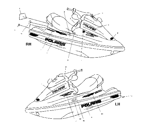 DECALS - W025098D/W025098C/W025098I (4971447144A09)