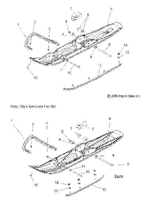 STEERING, SKI ASM. - S10BF6KSL/KSA/KEA (49SNOWSKIASM10600PR)