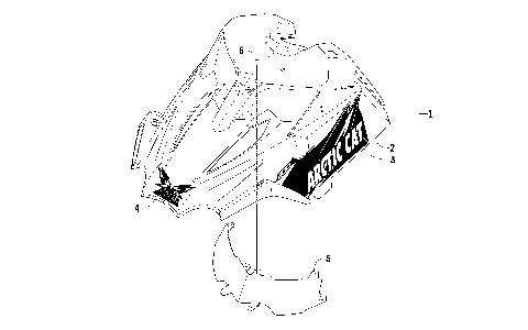 HOOD ASSEMBLY (MODIFIED RACE SLED) [90436]