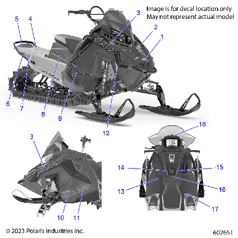BODY, DECAL, ARMY GREEN SIDE PANEL W/BLACK ACCENT - S24TFG8MS/8ME (602651)