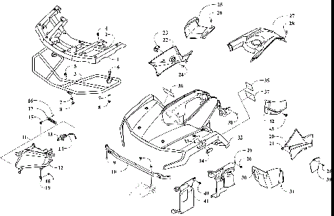 FRONT BODY, RACK, AND HEADLIGHT ASSEMBLY [303528]