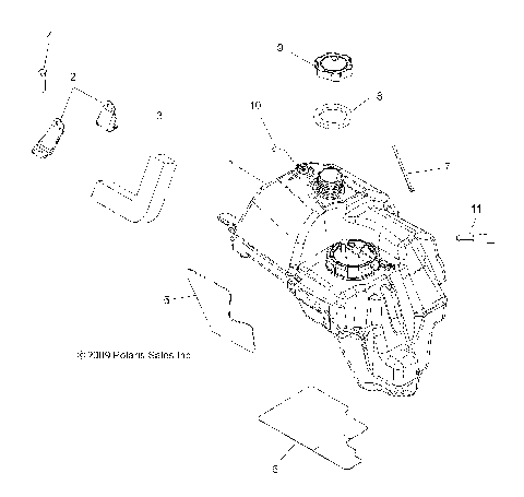 BODY, FUEL TANK ASM. - A10MH50FX/FF (49ATVFUEL10SP500I)