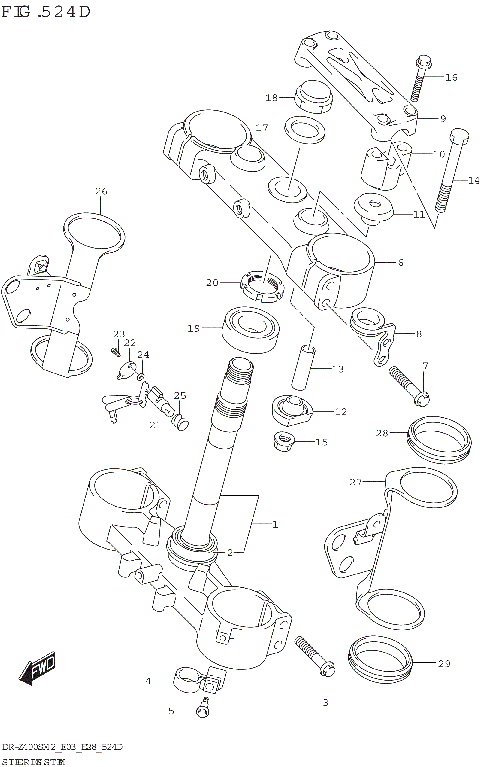 STEERING STEM (DR-Z400SM)