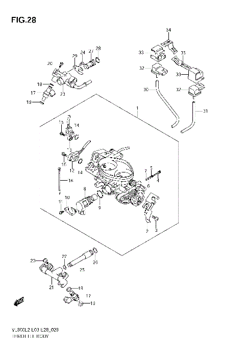 THROTTLE BODY (VL800  E28)