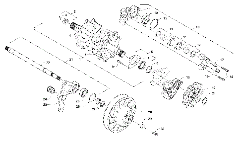 DRIVE TRAIN SHAFTS AND BRAKE ASSEMBLIES [103609]