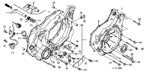 REAR CRANKCASE COVER