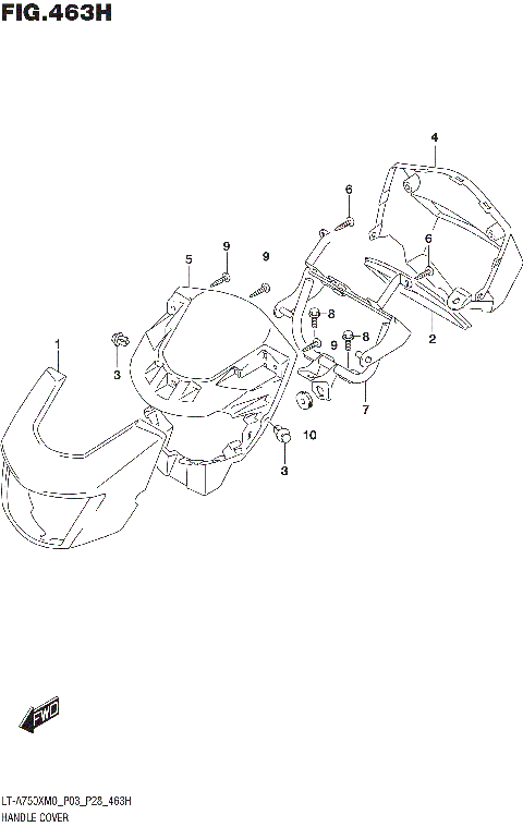HANDLE COVER (LT-A750XPZM0 P28)
