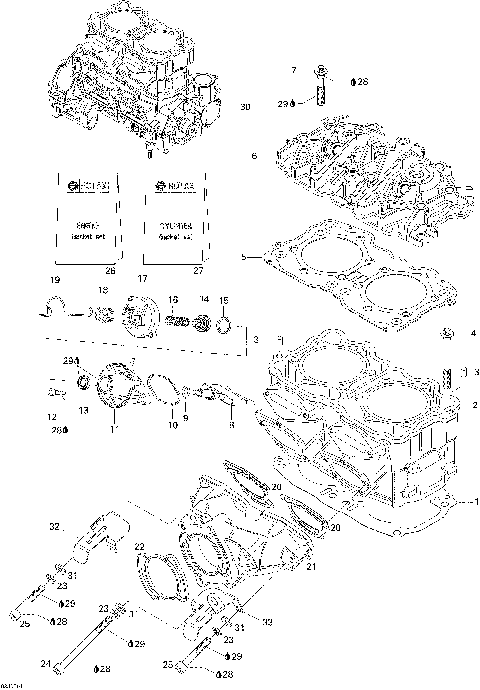 01- Cylinder And Exhaust Manifold