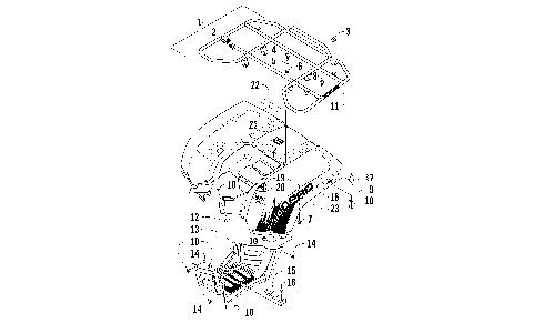 REAR RACK, BODY PANEL, AND FOOTWELL ASSEMBLIES [94541]