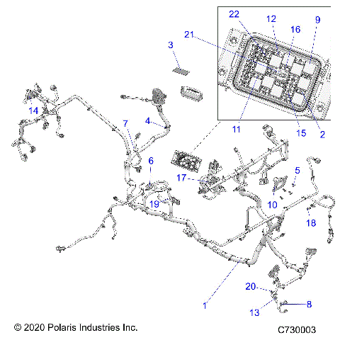 ELECTRICAL, WIRE HARNESS - R21RRK99A9/AP/AW/B9/BP/BW (C701167)
