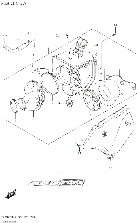AIR CLEANER (DR-Z400SM)